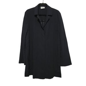 Akris Punto Blazer Jacket Sz 10 Black Wool Lightweight Long Buisness Formal